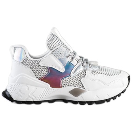 SHELOVET Fashion Sneakers mit Mesh weiß