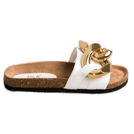 S. BARSKI Weiße Mode Hausschuhe