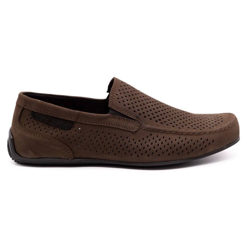 Polbut Herren Leder Loafer 2105P dunkelbraun