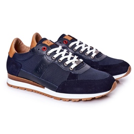 Herren Sportschuhe GOE HH1N4053 Marineblaue Turnschuhe navy blau
