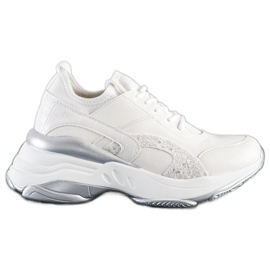 Melisa Gebundene klassische Sneaker weiß