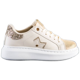 SHELOVET Stylische Sneaker auf der Plattform beige