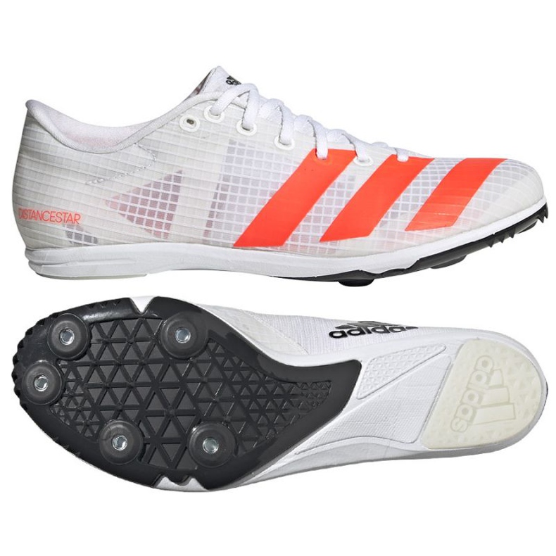 Adidas Distancestar W FY4095 Laufspikes weiß