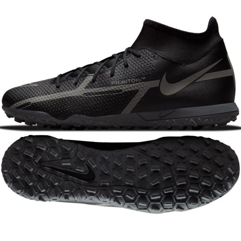 Nike Phantom GT2 Club Dynamic Fit Tf M DC0820 004 Fußballschuhe schwarz schwarz