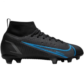 Nike Mercurial Superfly 8 Pro Fg Jr CV0804-004 Fußballschuhe schwarz schwarz