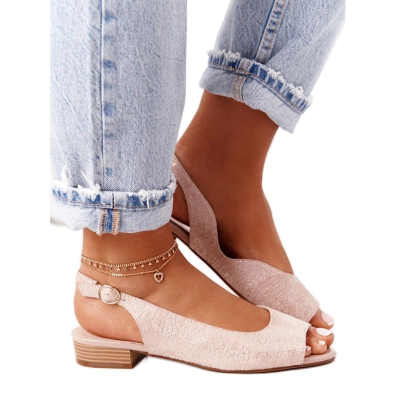 Wildleder High Heel Sandalen Sergio Leone SK807 Pink rosa golden