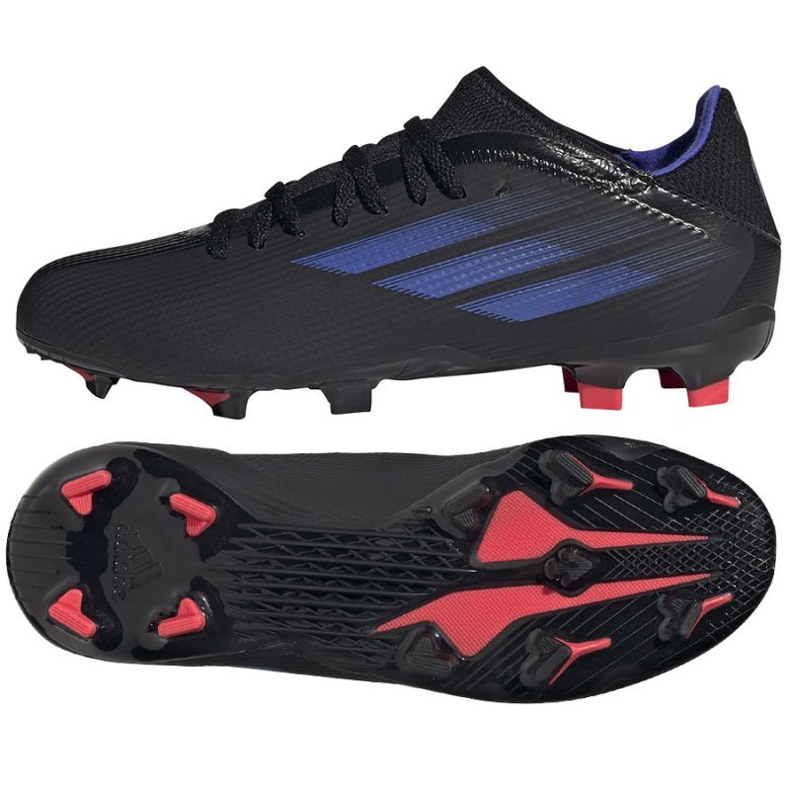 Adidas X Speedflow.3 Fg Jr FY3306 Fußballschuhe schwarz schwarz
