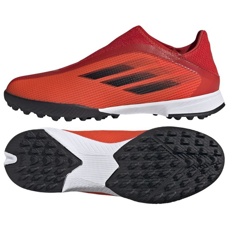 Adidas X Speedflow.3 Ll Tf Jr FY3255 Fußballschuhe mehrfarbig orangen und rottöne