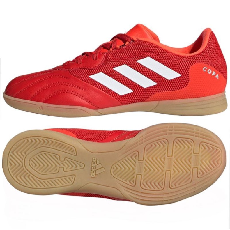 Adidas Copa Sense.3 In Sala Jr FY6157 Fußballschuhe rot orangen und rottöne