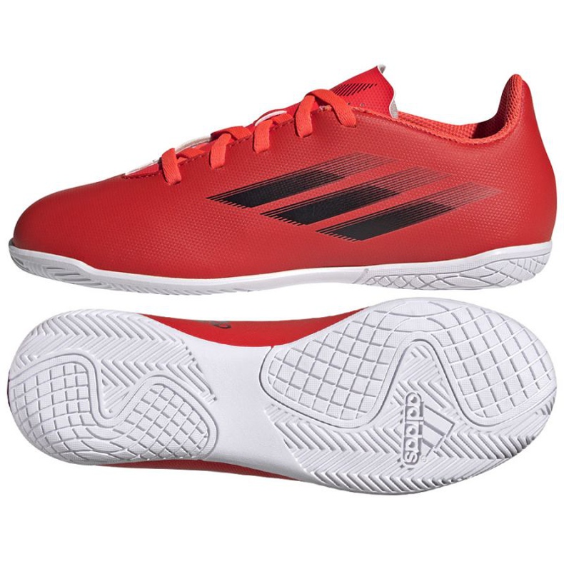 Adidas X Speedflow.4 In Jr FY3331 Fußballschuhe mehrfarbig orangen und rottöne