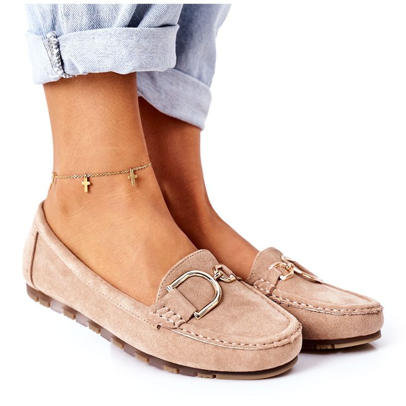 PS1 Damen Wildleder Loafer in Hellbraun Downtown