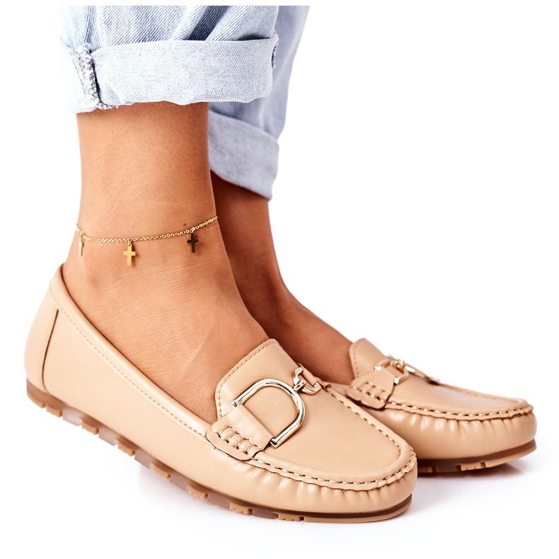 PS1 Damen Leder Loafer Hellbraun Downtown