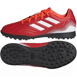 Adidas Copa Sense.3 Tf Jr FY6164 Fußballschuhe mehrfarbig orangen und rottöne
