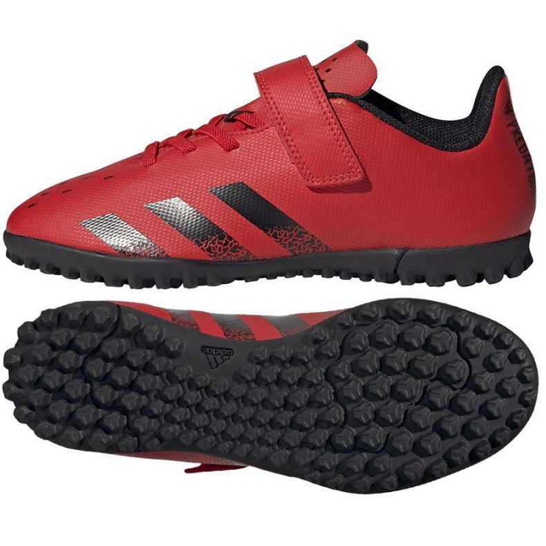 Adidas Predator Freak.4 H&amp;L Tf Jr FY6323 Fußballschuhe mehrfarbig orangen und rottöne