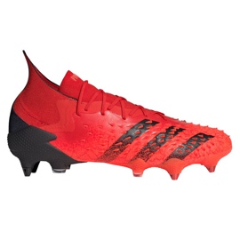 Adidas Predator Freak.1 Sg M FY6269 Fußballschuhe rot schwarz orangen und rottöne