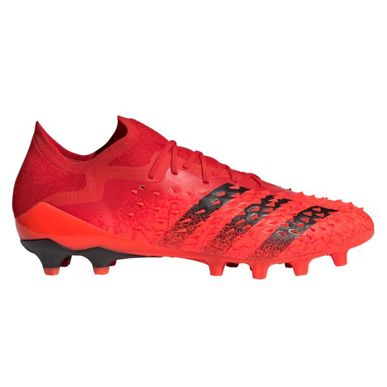 Adidas Predator Freak.1 Low Ag M GZ2809 Fußballschuhe rot orangen und rottöne