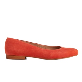 Marco Shoes Ballerinas aus Wildleder orange