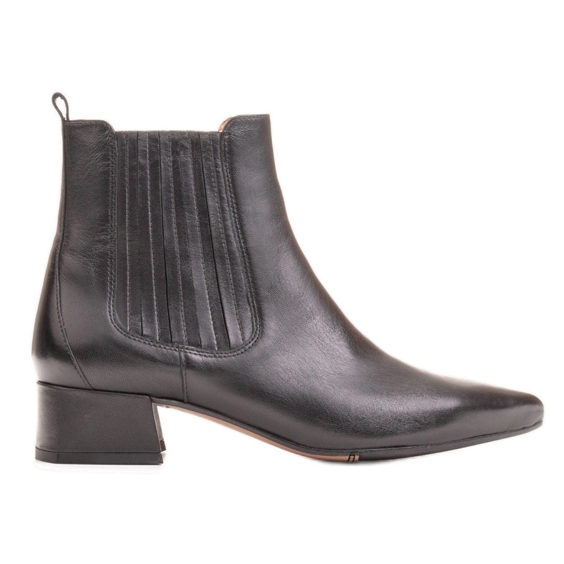 Marco Shoes Warme, elegante Stiefel mit elastischem Gummi im Obermaterial schwarz