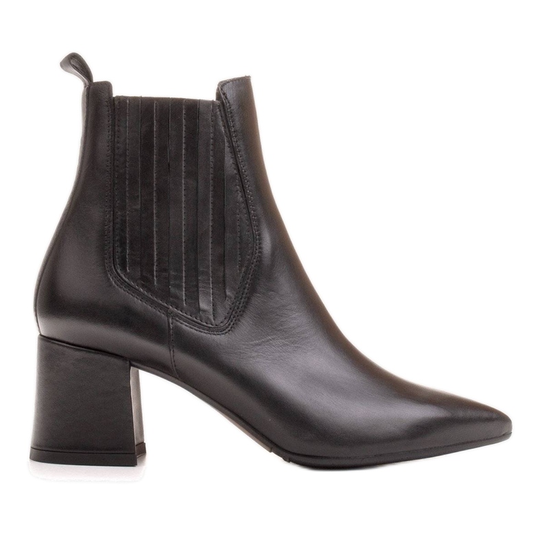 Marco Shoes Warme, elegante Stiefel mit elastischem Gummi im Obermaterial schwarz