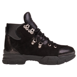 Marco Shoes Sportliche Damenstiefel mit leichter Herbst-Winter-Isolierung schwarz