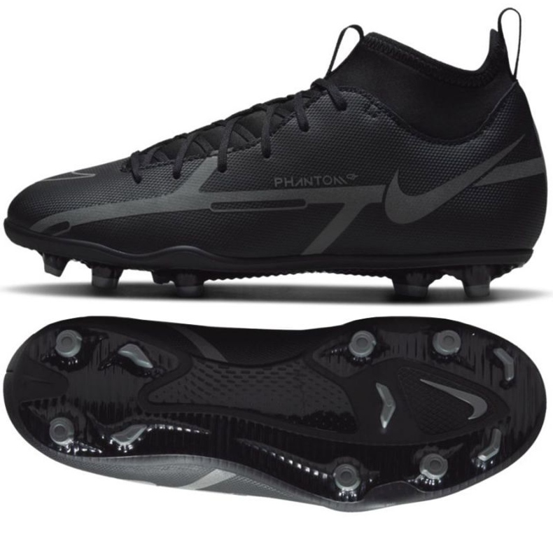 Nike Phantom GT2 Club Dynamic Fit FG / MG Jr DC0822 004 Fußballschuhe schwarz schwarz