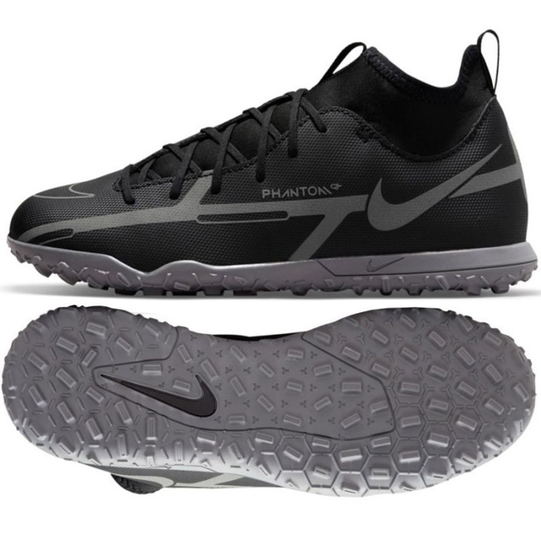Nike Phantom GT2 Club Dynamic Fit Tf Jr DC0826 004 Fußballschuhe schwarz schwarz