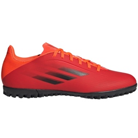 Adidas X Speedflow.4 Tf M FY3336 Fußballschuhe rot orangen und rottöne