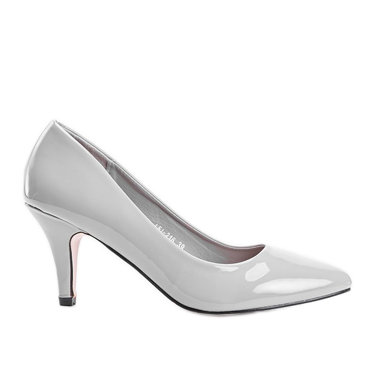 Graue Pumps auf einem Faith-Stilettoabsatz