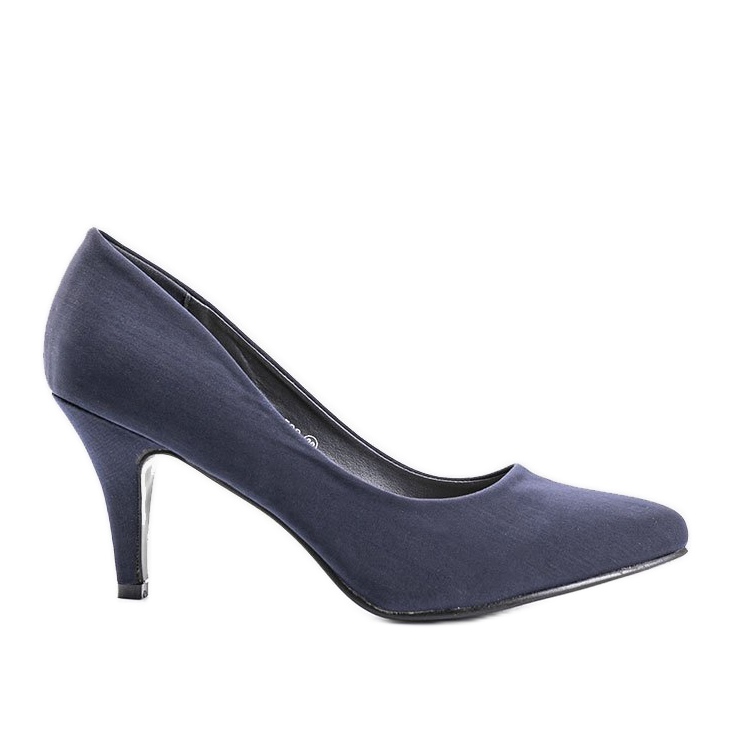Marineblaue Pumps am Anahi-Absatz