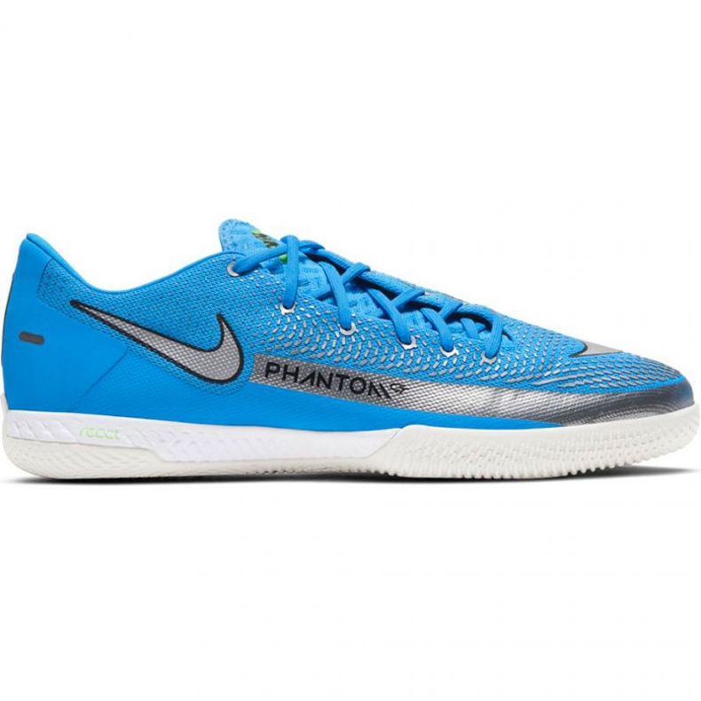 Nike React Phantom Gt Pro Ic M CK8463 400 Fußballschuh blau blau