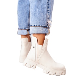 PS1 Warm Booties Jodhpurstiefel Beige Hashtag