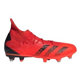 Adidas Predator Freak.3 Sg M FY6308 Fußballschuhe mehrfarbig orangen und rottöne
