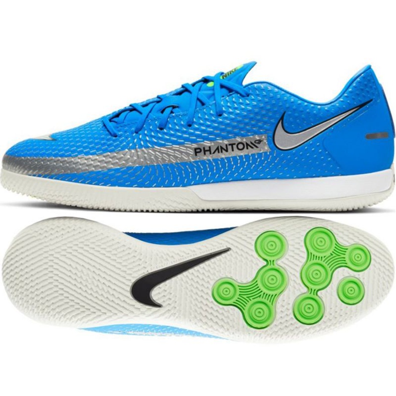 Nike Phantom Gt Academy Ic M CK8467 400 Fußballschuh mehrfarbig blau und marineblau