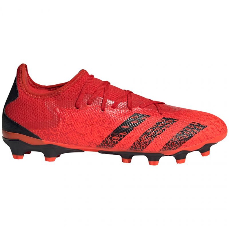 Adidas Predator Freak.3 Mg LM GZ2824 Fußballschuhe mehrfarbig orangen und rottöne