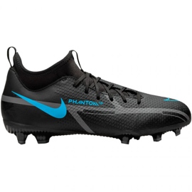Nike Phantom GT2 Academy Df FG / MG Jr DC0813 004 Fußballschuhe schwarz schwarz