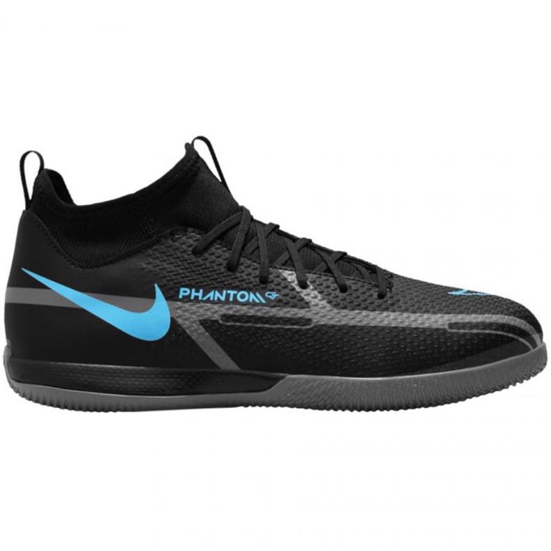 Nike Phantom GT2 Academy Df Ic Jr DC0815 004 Fußballschuhe schwarz schwarz