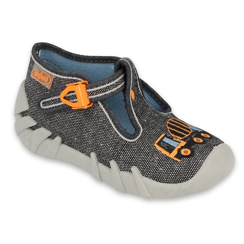 Befado Kinderschuhe 110P431 orange grau