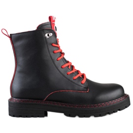 ARTIKER Schwarze Trapper aus Leder