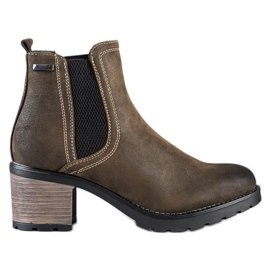 SHELOVET Stylische Stiefel mit Glitzer mehrfarbig grün