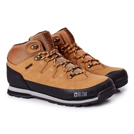Warme Trekkingschuhe für Herren Big Star EE174438 Camel braun