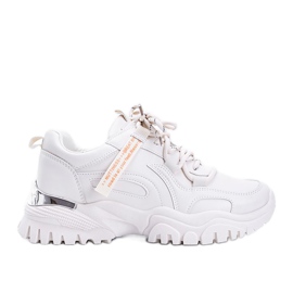 Beige Sneaker mit dicker Zooey Sohle