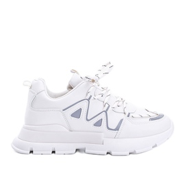 Beige Sneaker mit reflektierenden Filua-Einsätzen