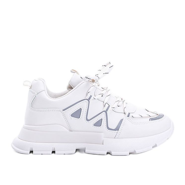 Beige Sneaker mit reflektierenden Filua-Einsätzen