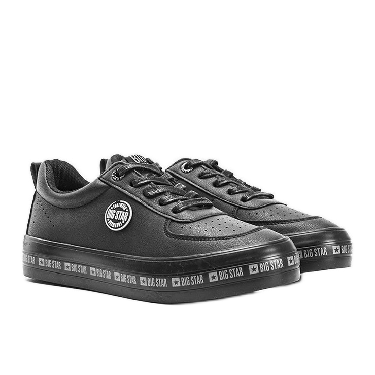 Big Star schwarze klassische niedrige Sneakers Julia