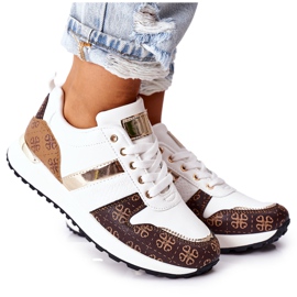 Sportschuhe Sneakers Weiß Next braun