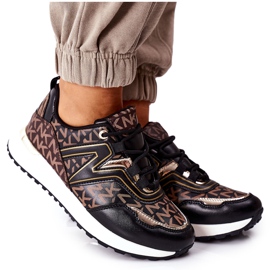 Sportschuhe Sneakers mit Logo Schwarz-Braun Always