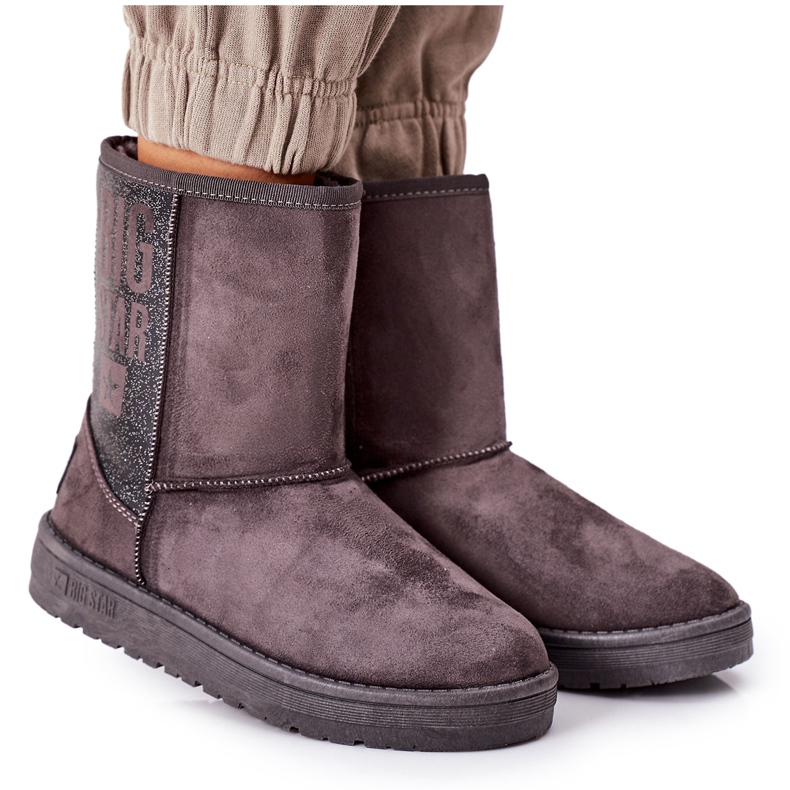 Schneestiefel Big Star EE274417 Szare grau