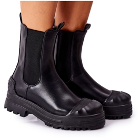 Schwarze Warm Booties Jodhpur Stiefel Time Off