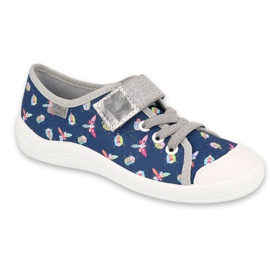 Befado Kinderschuhe 251Y177 marineblau grau