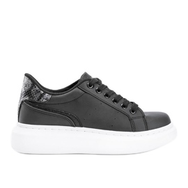 Schwarze Aliccer klobige Sneaker